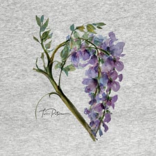 Purple Wisteria Watercolor T-Shirt